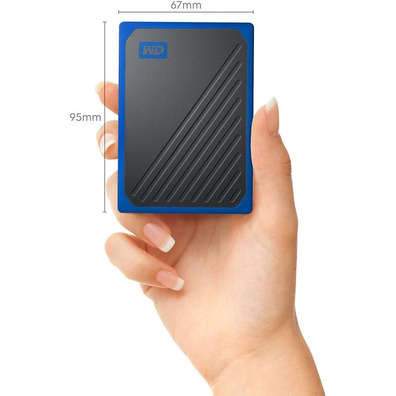 Externe festplatte SSD Western Digital My Passport Go 500 GB Blue