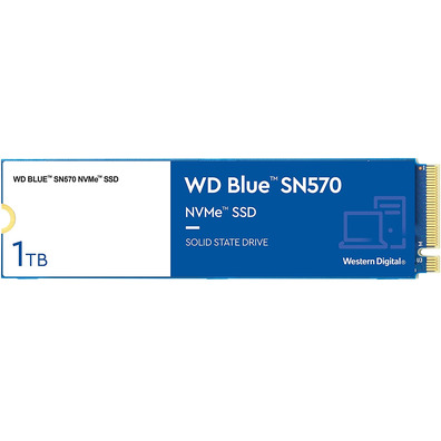 Disco Duro M2 Western Digital Blue SSD 1TB PCIE3 SN570 NVME