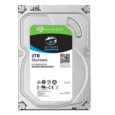 Disco Duro Seagate Skyhawk 3,5 '' 3TB SATA 3 256MB