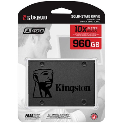 Disco Duro SSD 960GB SATA3 Kingston SSDNOW A400 2.5 ''