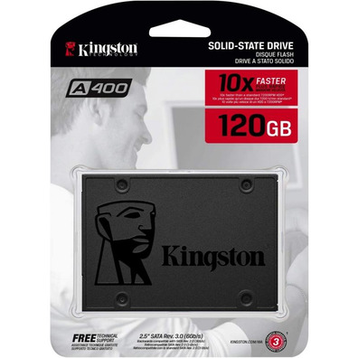 Disco Duro SSD Kingston A400 120GB SATA 3 2.5 ''