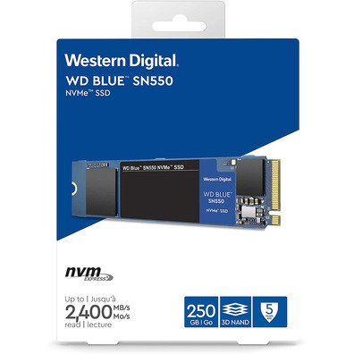 Disco Duro Western Digital Blue M2 SSD 250GB PCIe SN550 NVMe