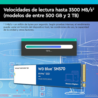 Disco Duro Western Digital Blue SN570 250GB M2 SSD PCIE3 NVME