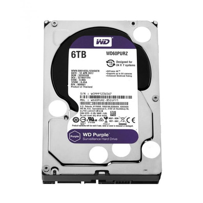 Disco Duro Western Digital Purple (Videovigilancia) 6TB 3,5 '' SATA 3