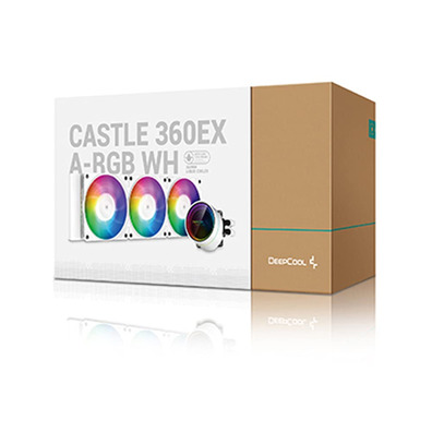 Disipador Kühlación Líquida Deepcool Castle 360EX A-RGB Weiß Intel/AMD