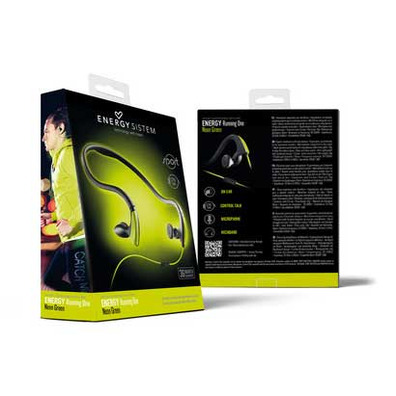 Sport Earphones Energy Running One Neon Green