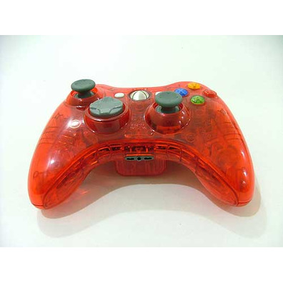 Fantasy 360 Wireless Controller Case Crystal Red Xbox 360