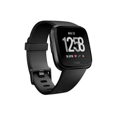 Fitbit versa smartwatch schwarz aluminium/ schwarz