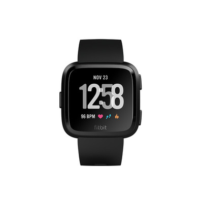 Fitbit versa smartwatch schwarz aluminium/ schwarz