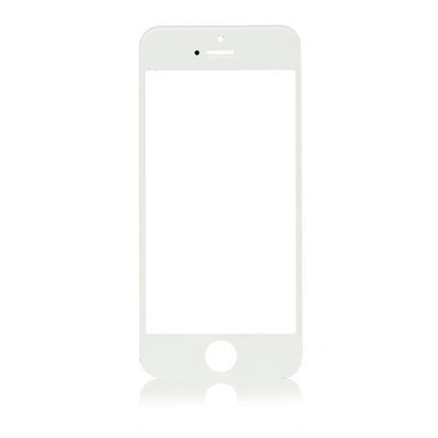 iPhone 5/5S/5C/SE Glas weiß vorne