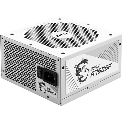 Fuente de Alimentación ATX 750W MSI MPG A750GF White