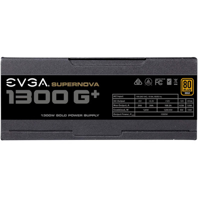 Fuente de Alimentación EVGA 1300 G + Supernova/130 0W 80 Plus Gold