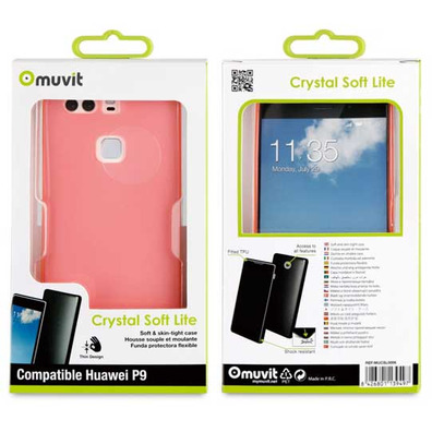 Crystal Soft Cover Lite Huawei P9 Muvit Pink