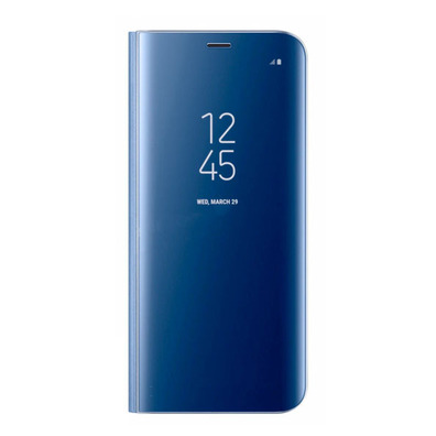 Buch-Art Spiegel-Kasten - Samsung Galaxy S9 Plus Blau