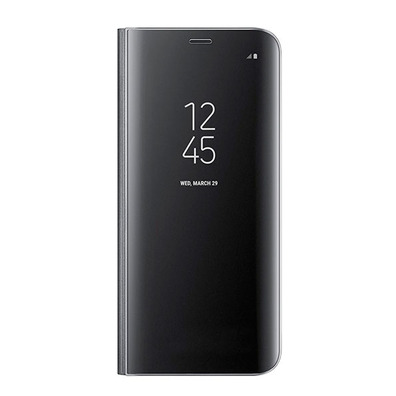 Buch-Art Spiegel-Kasten - Samsung Galaxy S9 Plus Schwarz