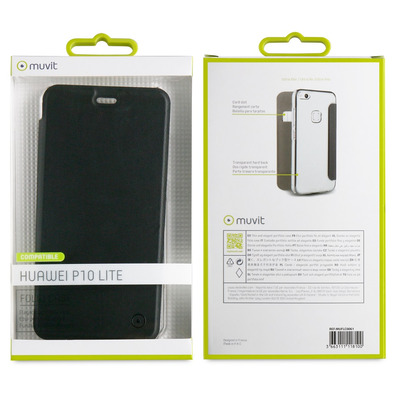 Folio Case Black Huawei P10 Lite Muvit