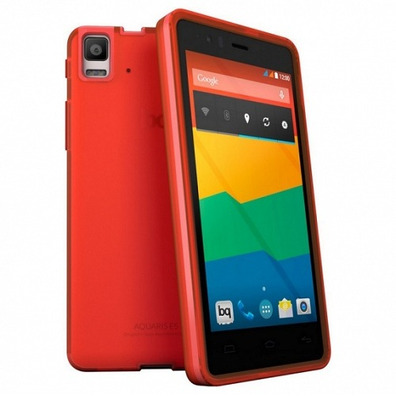 bq Aquaris E4.5 Gummie Cover Rot