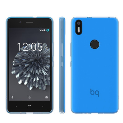 Gummy Case BQ Aquaris X5 Plus Blue