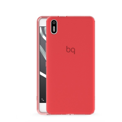 Red Gummy BQ Aquaris X5 Case