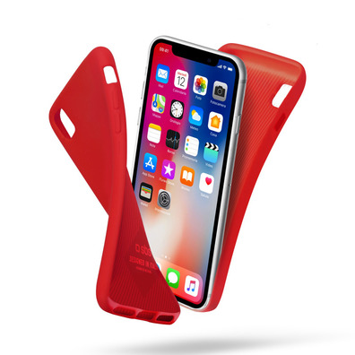 Hülle Polo für iPhone X Rot