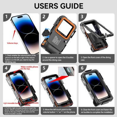 Universal Sumergible Base für IP68 Smartphone