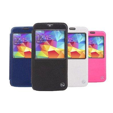 Flip Cover Windowed Samsung Galaxy S5 G900 Weiss