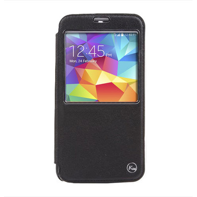 Flip Cover Windowed Samsung Galaxy S5 G900 Schwarz