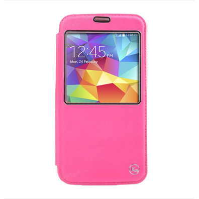 Flip Cover Windowed Samsung Galaxy S5 G900 Rosa