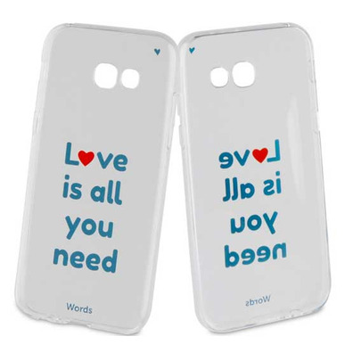 TPU Transparent Cover Love is all you Need Samsung Galaxy A5 2017