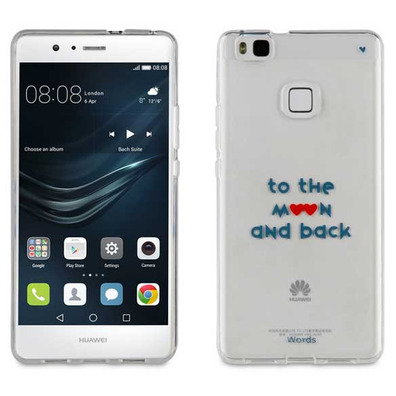 TPU Transparent Cover to the Moon and Back Huawei P9 Lite