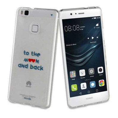 TPU Transparent Cover to the Moon and Back Huawei P9 Lite