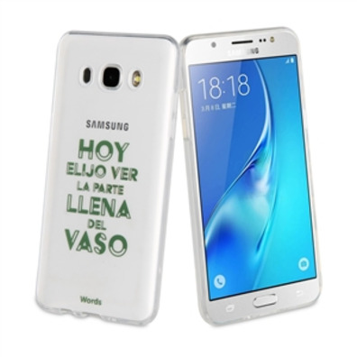 TPU transparent Gehäuse Vaso Samsung Galaxy J5 2016 Wörter