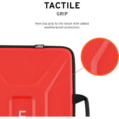 Funda Urban Armor Gear Portátil/Tablet hasta 13 '' Rojo