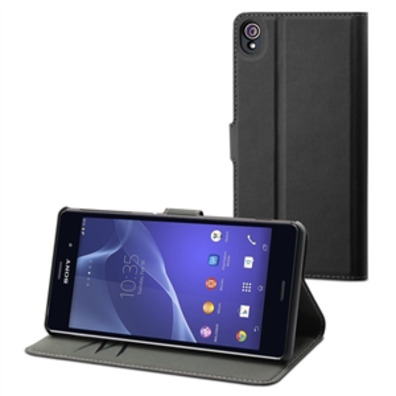 Geldbörse Case Black Folio Sony Xperia z3 Made für Xperia