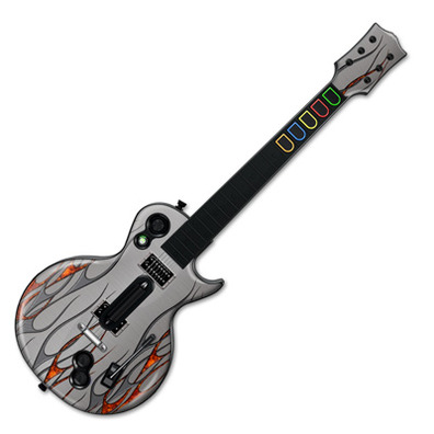 Skin Dual Flames Guitar Hero III PS3/Xbox360