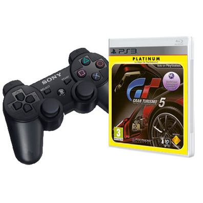 Gran Turismo 5 (Platinum) + Dual Shock 3 Black PS3
