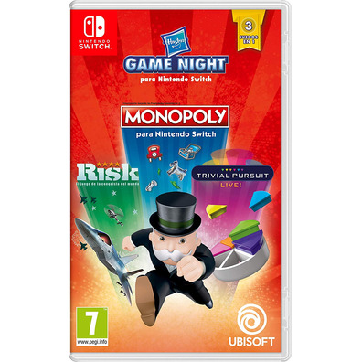 Hasbro Spiel Night (Monopoly + Risk + Trivial Pursuit) Switch