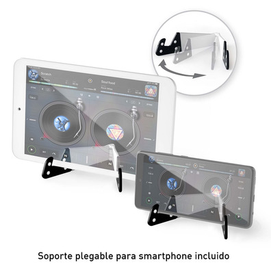 Hercules DJControl Mix-Controladora DJ Inalámbrica Bluetooth para Smartphones