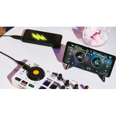 Hercules DJControl Mix-Controladora DJ Inalámbrica Bluetooth para Smartphones