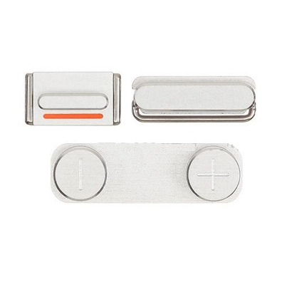 Ersatz Button Set iPhone 5 Silber