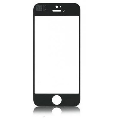 Front Glass for iPhone 5S Schwarz