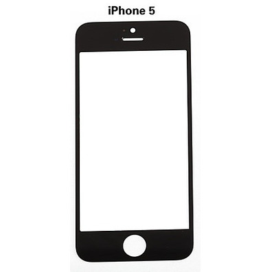 iPhone 5/5S/5C/SE Front Glas Schwarz
