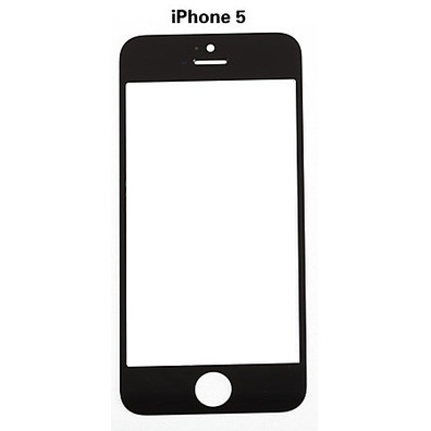 iPhone 5/5S/5C/SE Front Glas Schwarz
