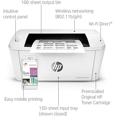 Drucker HP Laserjet Pro M15W Wlan USB