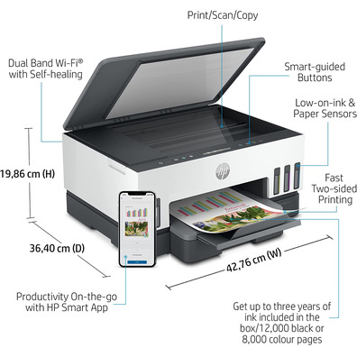 Impresora HP Multifunción Smart Tank 7005