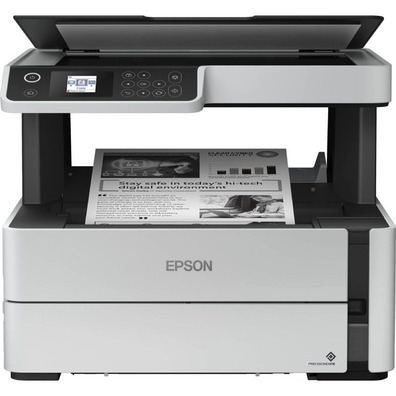 Impresora Multifunción Rekargable Monokromo Epson Ecotank ET-M2170 WiFi/Dúplex/ Blanca