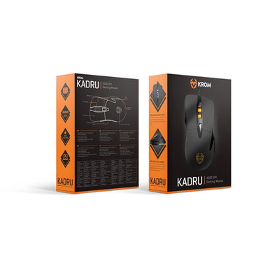 Krom kadru Raton Gaming 4000dpi Schwarz