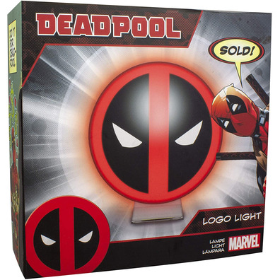 Lámpara decorativa Paladone Marvel Deadpool Logo Licht USB