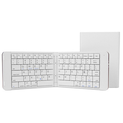 Leotec Mini Bluetooth Tastatur mit weißer Batterie