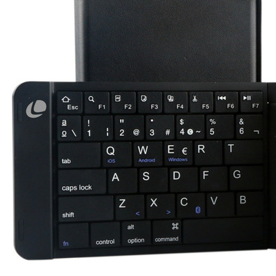Leotec Mini Bluetooth Tastatur mit schwarzer Batterie